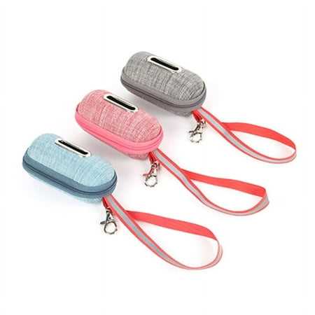 3 Pack Portable Pet Dog Poop Bag Dispenser With Rope Cleaning Waste Garbage Box Puppy PickUp Bags Holder Pouch Outdoor Supplies