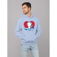thumbnail image 2 of Born To Chill Heart - Cozy Polar-Bear ICEE Graphic Men's Hoodie, 2 of 4