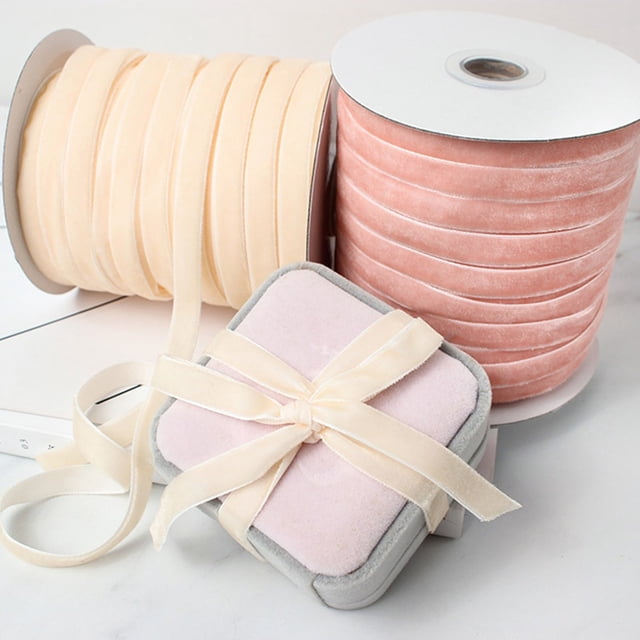 0.9cm Sided Velvet Ribbon Gift Flower Packaging Ribbon Decoration Ribbon DIY Ribbon