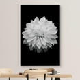 thumbnail image 3 of wall26 Canvas Print Wall Art Blooming Dahlia Flower Close Up Nature Plants Photography Modern Art Rustic Scenic Dramatic Black and White for Living Room, Bedroom, Office - 32"x48", 3 of 5