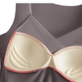thumbnail image 5 of Brown Tank Tops for Women V Neck Bodysuit with In Bra Cups for Support, 5 of 6