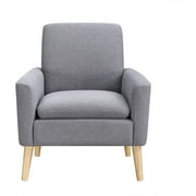 Dazone Modern Accent Fabric Chair Single Sofa Comfy Upholstered Arm Chair Sofa,Living Room Furniture,Gray