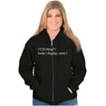 thumbnail image 4 of Funny Computer Coding Joke CSS Ninja Zip Up Hoodie Men's Women's Brisco Brands M, 4 of 6