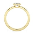 thumbnail image 4 of AFFY 1/2 Carat (ctw) Bezel Set Solitaire Engagement Rings For Women, Round Lab Created Moissanite Promise Ring For Her In 925 Yellow Gold | VVS1 Quality (0.50 Ctw) Ring Size-5.5, 4 of 5