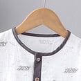thumbnail image 4 of Girls Spring Outfits Two Piece Summer Set Lightweight Short Sleeve with Minimalist Design Newborn Boy Clothes Gray 4-5 Years, 4 of 4