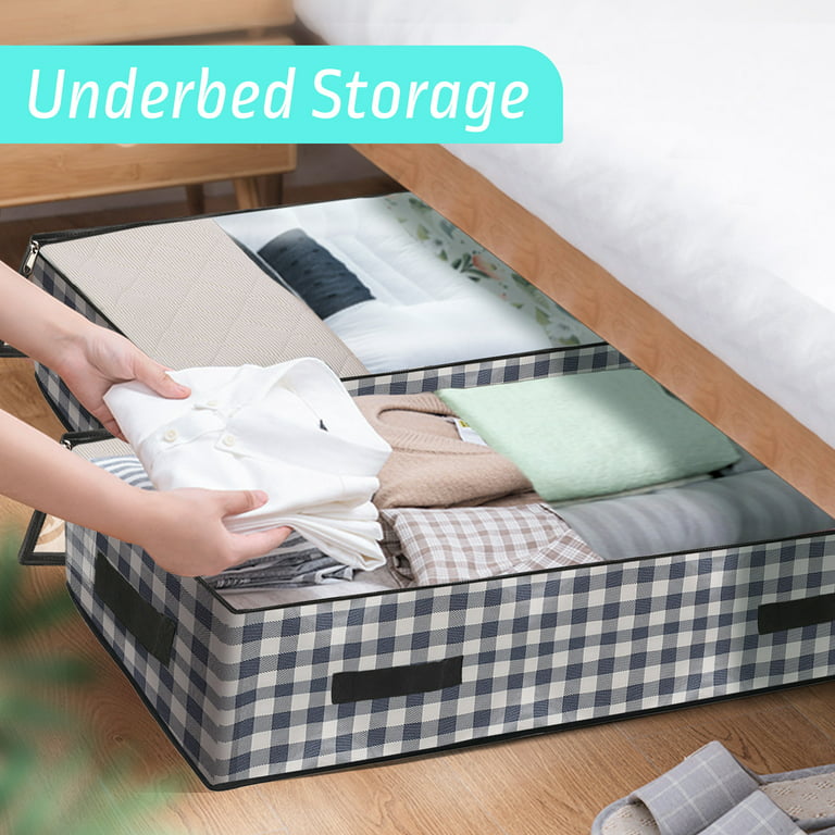 Easy Home Under Bed Storage Bag Fabric Underbed Clothes Storage