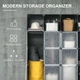 thumbnail image 4 of HOMCOM Cube Storage Organizer, DIY 20-Cube Modular Cabinet, Shoe Rack with Doors for Living Room, Black, 4 of 10