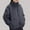 Gray A2, variant on Hrsba Winter Warm Fleece-lined Jacket For Kids Kids Fashionable Solid Color Outerwear 2-13 years Kids Unisex Long Sleeve Fleece Lined Jacket With Stand Collar Zipper No Hood