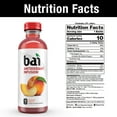 thumbnail image 4 of Bai Gluten-Free, Panama Peach, Antioxidant Infused Drink, 18 Fl Oz, 12 Pack Bottles, 4 of 16