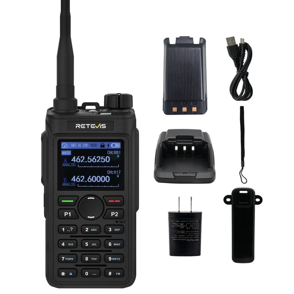 Radio portátil bidireccional Retevis C2 GMRS, walkie talkie portátil de emergencia de largo alcance,