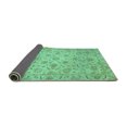 thumbnail image 2 of Ahgly Company Indoor Square Abstract Turquoise Blue Modern Area Rugs, 5' Square, 2 of 4