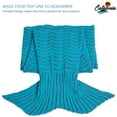 thumbnail image 5 of Catalonia Adult Knitted Mermaid Tail Blanket with Anti-Slip Neck Strap Soft Snuggie Throw All Seasons Sleep Bag 66.5” x, 5 of 5