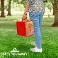 thumbnail image 3 of Coca-Cola 6 Can Portable Mini Cooler/Warmer, 4L Mini Fridge for Travel, Red, 3 of 9