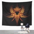 thumbnail image 2 of UFAEZU Fire Wing Pinstripe Two Color Design Created for The Hood Hot Rod Motorcycle Tank Wall Art Hanging Tapestry Home Decor for Living Room Bedroom Dorm 60x80 inch, 2 of 2