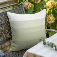 thumbnail image 6 of Throw Pillow Covers, Sage Green Striped Decorative Throw Pillow Covers 18x18 Inch, Modern Farmhouse Stripes Modern Art Elegant Square Linen Pillow Cases for Couch/Living Room/Sofa, 6 of 9