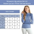 thumbnail image 5 of Women's Quarter Zip-Up Front Jacket with Thumb Holes - Great for Layering, 5 of 5