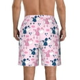 thumbnail image 3 of Naloa Cartoon Poodle Dog Men's Beach Shorts, Surfing shorts, Swim trunks, Quick Dry Swim Trunks for Surfing Beach Fun - Large, 3 of 9