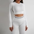 thumbnail image 5 of uds Yoga mallas de manga larga pantalones traje sin costuras gimnasio deportes conjunto ropa activa mujeres ropa deportiva Push Up Fitness ropa de entrenamiento, 5 of 5