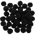 thumbnail image 1 of Pompones para Manualidades Diy, 50 Piezas Bolas de Pompones Esponjosas Negras de 4 Cm, Accesorios de Ropa y Decoración para Sombreros, Prendas y Proyectos Creativos, 1 of 4