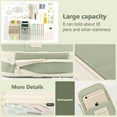 thumbnail image 4 of QCQHDU Big Capacity Pencil Pen Case Simple Stationery Bag College Office Organizer Green, 4 of 7