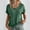 Green womens tops, variant on pimelu Womens Tops Summer Tops Breathable Comfy Button up Basic Fit Tees Tunic Summer Trendy Solid T Shirt Girls V-Neck Short Sleeve Tunic Top