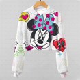 thumbnail image 1 of Sudadera con capucha para niños Nueva temporada escolar Top Primavera y otoño Niñas Cute Minnie Bubble Blowing Pattern Printed Short Hoodie160 heqiyong CONDUJO, 1 of 2
