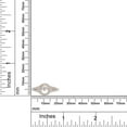 thumbnail image 5 of 2/5 ct. t.w Round Cut Lab Created Moissanite Diamond Swirl Halo Wedding Engagement Ring 14K Rose Gold Over Sterling Silver(G-H Color,VVS1 Clarity,0.40 Cttw)-4, 5 of 7