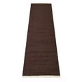 thumbnail image 5 of Rugsotic Carpets Eco-Friendly Woven Hand Woven Kilim Flat Weave Dark Brown Solid Area Rug, 3'x13' Runner, Antimicrobial, 5 of 5