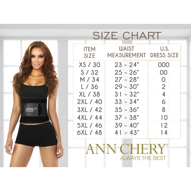 Ann Chery 2039 Metallic Edition Workout Faja Deportiva Women Latex Waist  Trainer