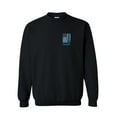 thumbnail image 2 of North Carolina Football Team Color American Flag Mens Crewneck Pullover Sweatshirt-Black-small, 2 of 4