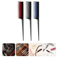thumbnail image 3 of KAKOWELY 3Pcs Tip Tail Combs Long Handle Combs Hairdressing Combs Detangling Combs,8.07"X1.18"X0.39", 3 of 4