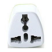 Holloyiver Universal Three-pin EU AU UK Germany to US Power Travel Plug Adapter, 250V 10A Universal AU UK EU to US AC Power Plug Travel Power Socket Adapter Converter Outlet
