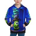 thumbnail image 5 of Monster Inc Girls Boys Graphic Hooded Sweatshirt Sizes 7-20 Pullover Sweatshirt Monster Inc Merch Gifts for Kids Teens, 5 of 7