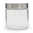 thumbnail image 6 of Home Basics Glass Round Canister with Steel Lid, 6 of 8