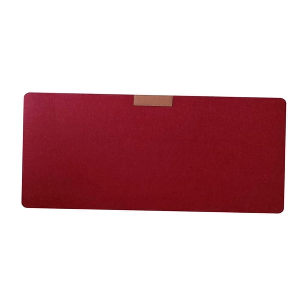 Alfombrilla de ratón moderna y suave para escritorio de ordenador, de fieltro, resistente al calor Vino tinto grande