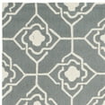 thumbnail image 4 of SAFAVIEH Four Seasons Delbert Trellis Polyester Area Rug, Grey/Ivory, 3'6" x 5'6", 4 of 6