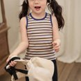thumbnail image 4 of THDHVS Toddler Tank Tops Girls,Tank Tops for Girls,Tank Tops for Girls Kids Summer Casual Cute Sleeveless Crewneck Graphic T Shirt Blue 5-6 Years, 4 of 5