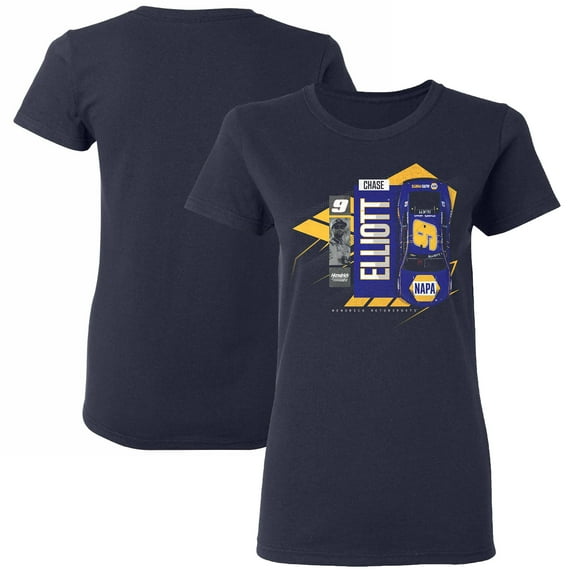 Women's  Hendrick Motorsports Team Collection Navy Chase Elliott NAPA Car T-Shirt