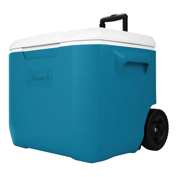 Hielera Con Ruedas Coleman Manija Telecópica, 60qt Coleman 2160832