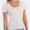 White, variant on Women Casual Long Sleeve Slim Scoop Neck Fit T Shirts Basic Tee Tops Crew