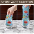 thumbnail image 6 of 2 Pcs Pioneer Flower Floral Print Pattern Kitchen Towels, Funny Microfiber Dish Towel Set, 18" X 26" Tea Towels, 6 of 6