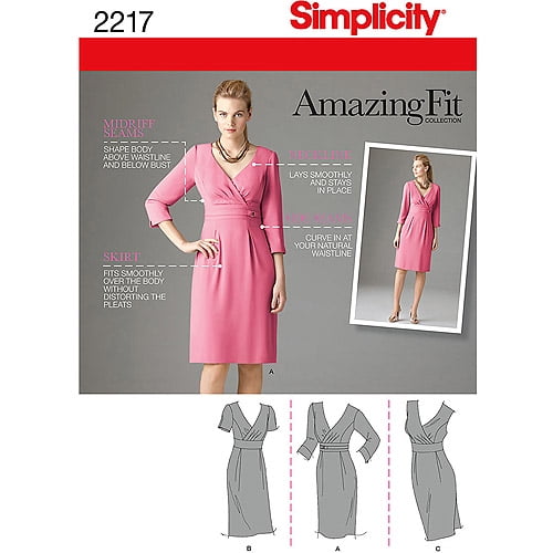 Simplicity Plus Size Dresses Patterns, 1 Each