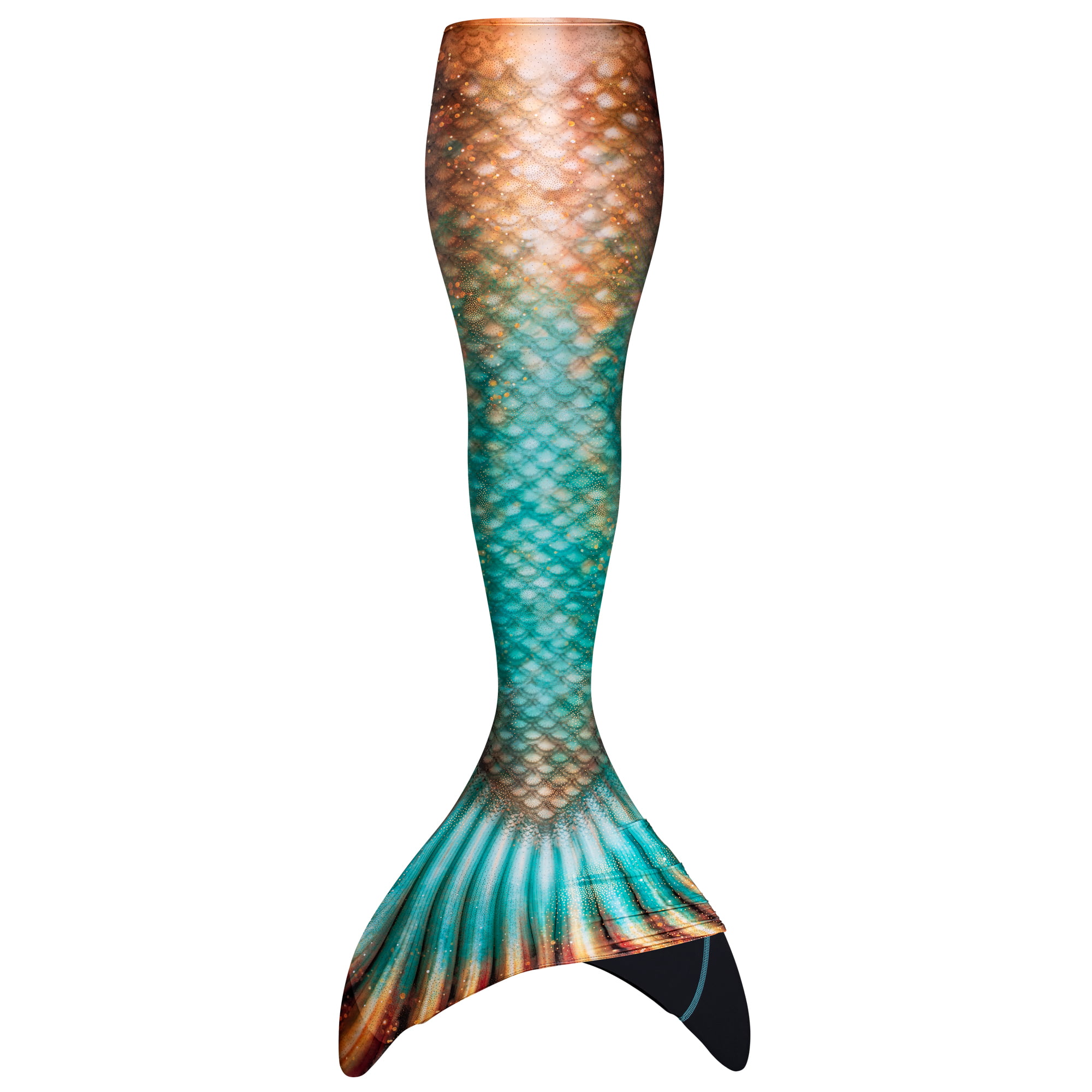 Child 12 Tiger Lily Reinforced Tips Fin Fun Mermaid Tail Only NO Monofin