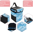 thumbnail image 2 of Cloud Foldable Car Trash Can with Lid, Leak-proof Hanging Storage Bag - Car Garbage Can, Trash Can for Car, Car Trash Bin, 2 of 6