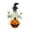 White, variant on BinKFF Halloween Ghost Figurine, Spooky Resin Ghost Statue, Cute Halloween Figurine Resin Statue Cute Finger Decor for Halloween Decorations Porch and Indoor Home Decor