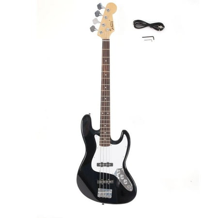 Electric Jazz Fusion - Glarry Jazz Electric 4 Strings Burning Fire Bsss Guitar w/ Tools