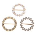 thumbnail image 1 of 3pcs Scarf Buckle Rhinestone Scarf Clip Delicate Scarf Fastener Waist Buckle, 1 of 3