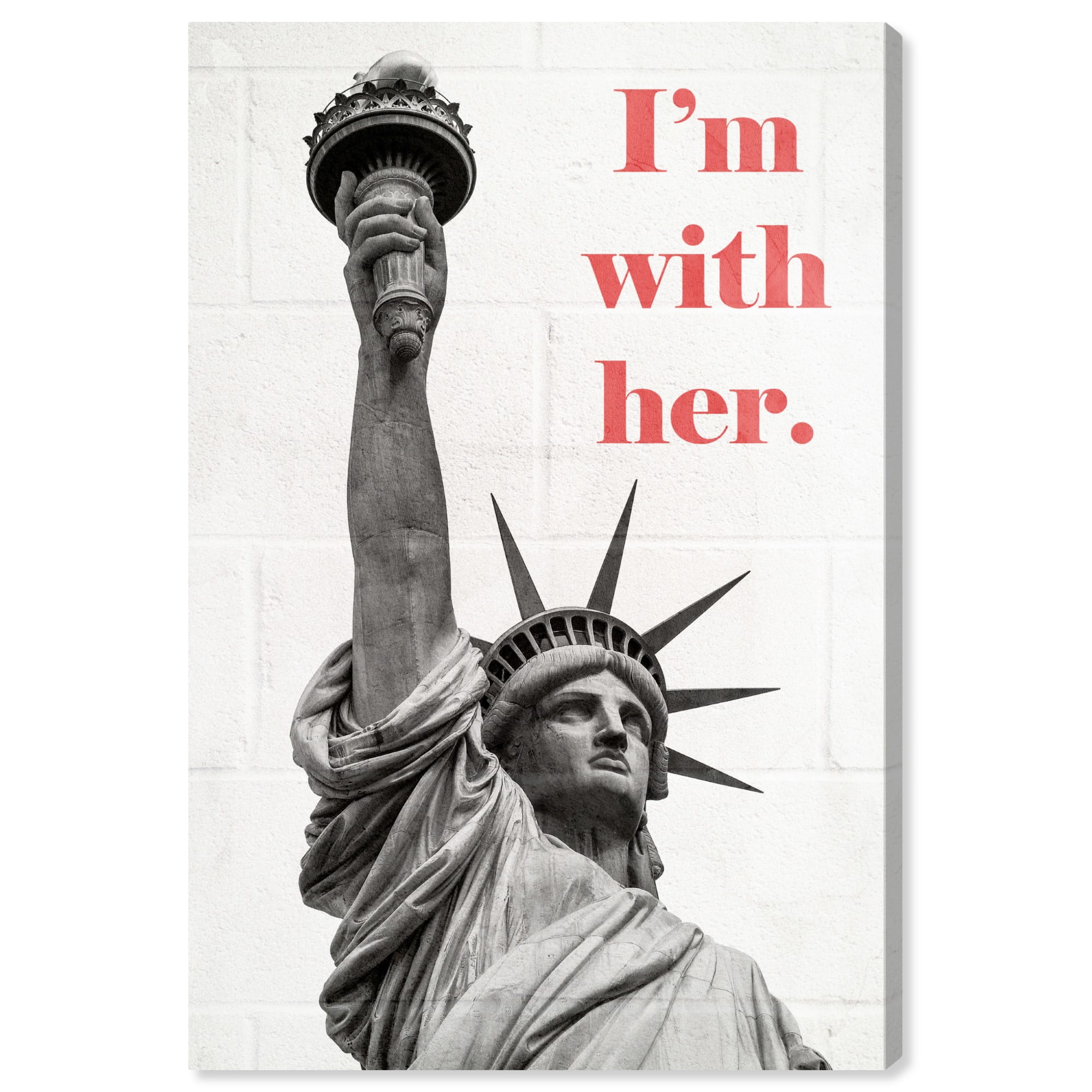 Runway Avenue Typography and Quotes Wall Art Canvas Prints 'Statue of