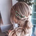 thumbnail image 5 of 20 Pack (Violet)Crystal Hair Pins Rose Flower Rhinestone Hair Clips for Bridal Wedding Women Hair Jewelry Accessories, with Clear Container, 5 of 5