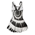 thumbnail image 5 of Tutolipy Piano Key Spiral Design One Piece Swimsuit, Skirted Bathing Suit Sleeveless Bathing Suit, Cute for Beach Vacation, Size 12-13 Years, 5 of 8